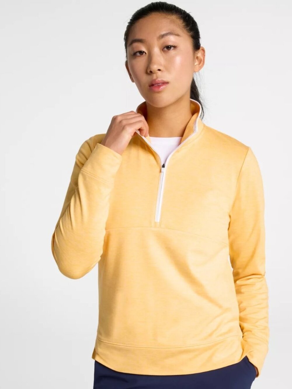 Walter Hagen Women's Performance 11 Lightweight 1/4 Zip - Color: Sunrise Orange